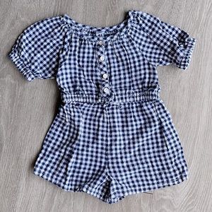 ✨ 4/$20 Old Navy Girls Gingham Romper 3T